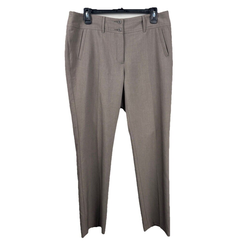 Tribal Women's Brown Stretch Pants Size 10 Core Office Workwear Minimalist